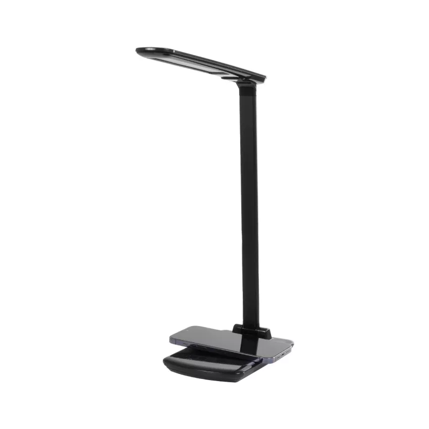 Επιτραπέζιο Φωτιστικό Πορτατίφ LED 3.5W 350lm -° DC 5V IP20 CCT Θερμό Λευκό 2700K - Φυσικό Λευκό 4500K - Ψυχρό Λευκό 6000K Dimmable Ροζ Πλαστικό με Γκρι Μέταλλο - Μ27 x Π14 x Υ51cm