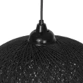 GLOBOSTAR® SOLEI  Boho Κρεμαστό Φωτιστικό Οροφής με Ντουί 1 x E27 AC 220-240V IP20 - Μαύρο - M30 x Π30 x Υ35cm