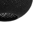 GLOBOSTAR® SOLEI  Boho Κρεμαστό Φωτιστικό Οροφής με Ντουί 1 x E27 AC 220-240V IP20 - Μαύρο - M30 x Π30 x Υ35cm