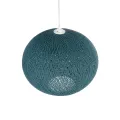 GLOBOSTAR® SOLEI  Boho Κρεμαστό Φωτιστικό Οροφής με Ντουί 1 x E27 AC 220-240V IP20 - Τιρκουάζ - M40 x Π40 x Υ45cm