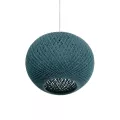 GLOBOSTAR® SOLEI  Boho Κρεμαστό Φωτιστικό Οροφής με Ντουί 1 x E27 AC 220-240V IP20 - Τιρκουάζ - M30 x Π30 x Υ35cm
