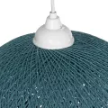 GLOBOSTAR® SOLEI  Boho Κρεμαστό Φωτιστικό Οροφής με Ντουί 1 x E27 AC 220-240V IP20 - Τιρκουάζ - M30 x Π30 x Υ35cm