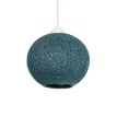 GLOBOSTAR® SOLEI  Boho Κρεμαστό Φωτιστικό Οροφής με Ντουί 1 x E27 AC 220-240V IP20 - Τιρκουάζ - M20 x Π20 x Υ25cm