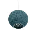 GLOBOSTAR® SOLEI  Boho Κρεμαστό Φωτιστικό Οροφής με Ντουί 1 x E27 AC 220-240V IP20 - Τιρκουάζ - M20 x Π20 x Υ25cm