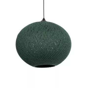 GLOBOSTAR® SOLEI  Boho Κρεμαστό Φωτιστικό Οροφής με Ντουί 1 x E27 AC 220-240V IP20 - Πράσινο - M40 x Π40 x Υ45cm