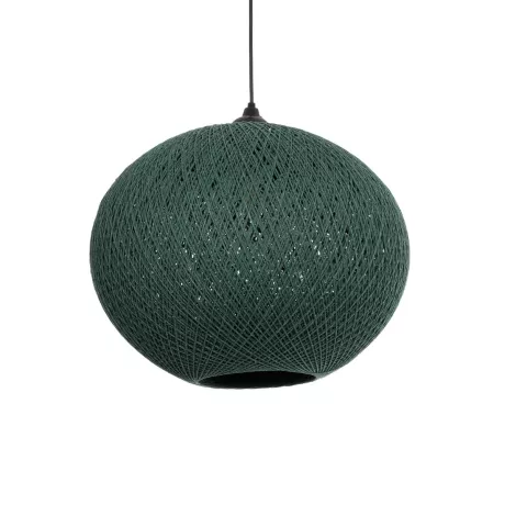 GLOBOSTAR® SOLEI  Boho Κρεμαστό Φωτιστικό Οροφής με Ντουί 1 x E27 AC 220-240V IP20 - Πράσινο - M40 x Π40 x Υ45cm