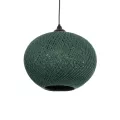 GLOBOSTAR® SOLEI  Boho Κρεμαστό Φωτιστικό Οροφής με Ντουί 1 x E27 AC 220-240V IP20 - Πράσινο - M30 x Π30 x Υ35cm