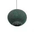 GLOBOSTAR® SOLEI  Boho Κρεμαστό Φωτιστικό Οροφής με Ντουί 1 x E27 AC 220-240V IP20 - Πράσινο - M30 x Π30 x Υ35cm