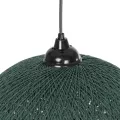 GLOBOSTAR® SOLEI  Boho Κρεμαστό Φωτιστικό Οροφής με Ντουί 1 x E27 AC 220-240V IP20 - Πράσινο - M30 x Π30 x Υ35cm