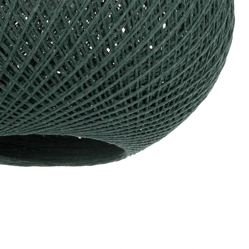GLOBOSTAR® SOLEI  Boho Κρεμαστό Φωτιστικό Οροφής με Ντουί 1 x E27 AC 220-240V IP20 - Πράσινο - M30 x Π30 x Υ35cm
