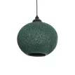 GLOBOSTAR® SOLEI  Boho Κρεμαστό Φωτιστικό Οροφής με Ντουί 1 x E27 AC 220-240V IP20 - Πράσινο - M20 x Π20 x Υ25cm