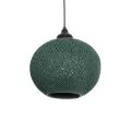 GLOBOSTAR® SOLEI  Boho Κρεμαστό Φωτιστικό Οροφής με Ντουί 1 x E27 AC 220-240V IP20 - Πράσινο - M20 x Π20 x Υ25cm