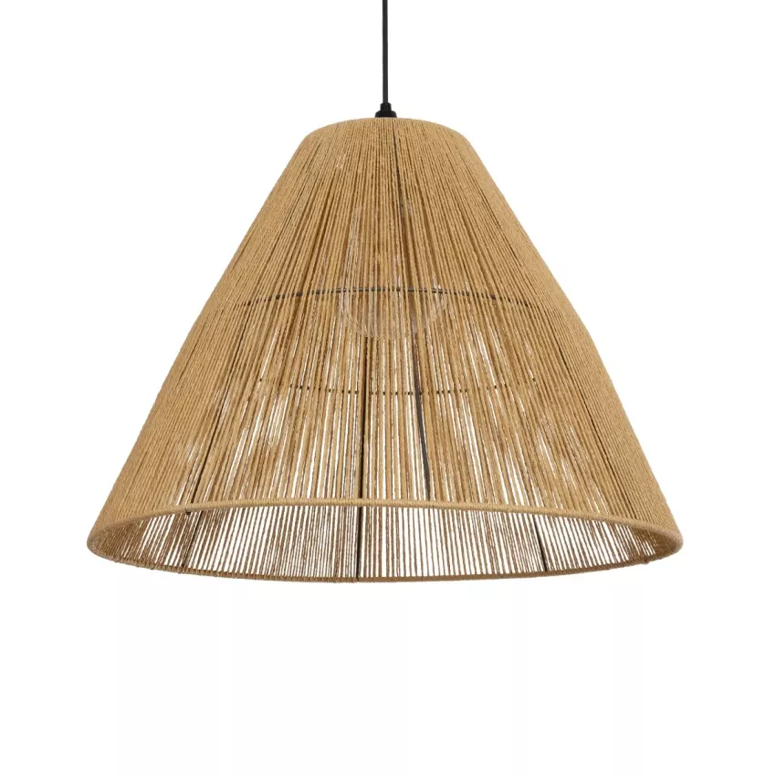 GLOBOSTAR® HUTT  Boho Κρεμαστό Φωτιστικό Οροφής με Ντουί 1 x E27 AC 220-240V IP20 - Μπεζ - M50 x Π50 x Υ40cm