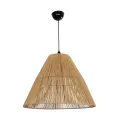 GLOBOSTAR® HUTT  Boho Κρεμαστό Φωτιστικό Οροφής με Ντουί 1 x E27 AC 220-240V IP20 - Μπεζ - M50 x Π50 x Υ40cm