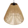 GLOBOSTAR® HUTT  Boho Κρεμαστό Φωτιστικό Οροφής με Ντουί 1 x E27 AC 220-240V IP20 - Μπεζ - M50 x Π50 x Υ40cm