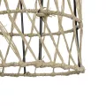 GLOBOSTAR® NETI  Boho Κρεμαστό Φωτιστικό Οροφής με Ντουί 1 x E27 AC 220-240V IP20 - Μπεζ - M20 x Π20 x Υ49cm