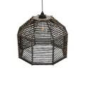 GLOBOSTAR® VORK  Boho Κρεμαστό Φωτιστικό Οροφής με Ντουί 1 x E27 AC 220-240V IP20 - Μαύρο - M40 x Π40 x Υ36cm