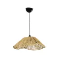 GLOBOSTAR® CHAPEAU  Boho Κρεμαστό Φωτιστικό Οροφής με Ντουί 1 x E27 AC 220-240V IP20 - Μπεζ - M41 x Π41 x Υ17cm