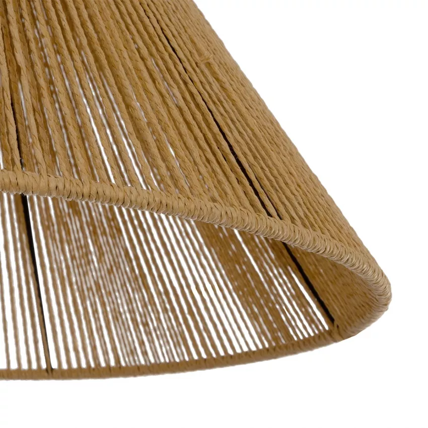 GLOBOSTAR® COROIN  Boho Κρεμαστό Φωτιστικό Οροφής με Ντουί 1 x E27 AC 220-240V IP20 - Μπεζ - M35 x Π35 x Υ21cm