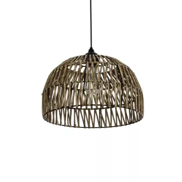 GLOBOSTAR® ARANCIA  Boho Κρεμαστό Φωτιστικό Οροφής με Ντουί 1 x E27 AC 220-240V IP20 - Μπεζ - M35 x Π35 x Υ26cm