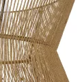 GLOBOSTAR® UPCONE  Boho Κρεμαστό Φωτιστικό Οροφής με Ντουί 1 x E27 AC 220-240V IP20 - Μπεζ - M50 x Π50 x 43cm