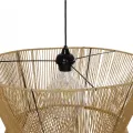 GLOBOSTAR® UPCONE  Boho Κρεμαστό Φωτιστικό Οροφής με Ντουί 1 x E27 AC 220-240V IP20 - Μπεζ - M50 x Π50 x 43cm