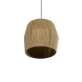GLOBOSTAR® CONE  Boho Κρεμαστό Φωτιστικό Οροφής με Ντουί 1 x E27 AC 220-240V IP20 - Μπεζ - M38 x Π38 x Υ34cm