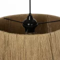 GLOBOSTAR® CONE  Boho Κρεμαστό Φωτιστικό Οροφής με Ντουί 1 x E27 AC 220-240V IP20 - Μπεζ - M38 x Π38 x Υ34cm