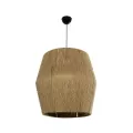GLOBOSTAR® CONE  Boho Κρεμαστό Φωτιστικό Οροφής με Ντουί 1 x E27 AC 220-240V IP20 - Μπεζ - M55 x Π55 x Υ50cm