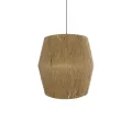 GLOBOSTAR® CONE  Boho Κρεμαστό Φωτιστικό Οροφής με Ντουί 1 x E27 AC 220-240V IP20 - Μπεζ - M55 x Π55 x Υ50cm
