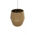 GLOBOSTAR® CONE  Boho Κρεμαστό Φωτιστικό Οροφής με Ντουί 1 x E27 AC 220-240V IP20 - Μπεζ - M55 x Π55 x Υ50cm
