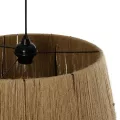 GLOBOSTAR® CONE  Boho Κρεμαστό Φωτιστικό Οροφής με Ντουί 1 x E27 AC 220-240V IP20 - Μπεζ - M55 x Π55 x Υ50cm