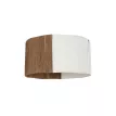 GLOBOSTAR® TAG  Boho Κρεμαστό Φωτιστικό Οροφής με Ντουί 1 x E27 AC 220-240V IP20 - Μπεζ & Καφέ - M60 x Π60 x 35cm