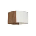 GLOBOSTAR® TAG  Boho Κρεμαστό Φωτιστικό Οροφής με Ντουί 1 x E27 AC 220-240V IP20 - Μπεζ & Καφέ - M60 x Π60 x 35cm