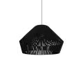 GLOBOSTAR® NUI  Boho Κρεμαστό Φωτιστικό Οροφής με Ντουί 1 x E27 AC 220-240V IP20 - Μαύρο - M60 x Π60 x Υ41cm