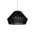 GLOBOSTAR® NUI  Boho Κρεμαστό Φωτιστικό Οροφής με Ντουί 1 x E27 AC 220-240V IP20 - Μαύρο - M60 x Π60 x Υ41cm