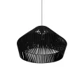 GLOBOSTAR® NUI  Boho Κρεμαστό Φωτιστικό Οροφής με Ντουί 1 x E27 AC 220-240V IP20 - Μαύρο - M60 x Π60 x Υ41cm