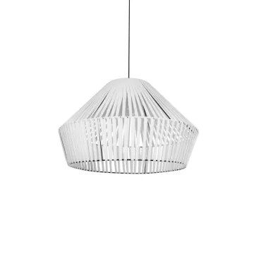 GLOBOSTAR® NUI  Boho Κρεμαστό Φωτιστικό Οροφής με Ντουί 1 x E27 AC 220-240V IP20 - Λευκό - M60 x Π60 x Υ41cm