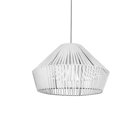 GLOBOSTAR® NUI  Boho Κρεμαστό Φωτιστικό Οροφής με Ντουί 1 x E27 AC 220-240V IP20 - Λευκό - M60 x Π60 x Υ41cm