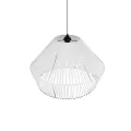 GLOBOSTAR® NUI  Boho Κρεμαστό Φωτιστικό Οροφής με Ντουί 1 x E27 AC 220-240V IP20 - Λευκό - M60 x Π60 x Υ41cm