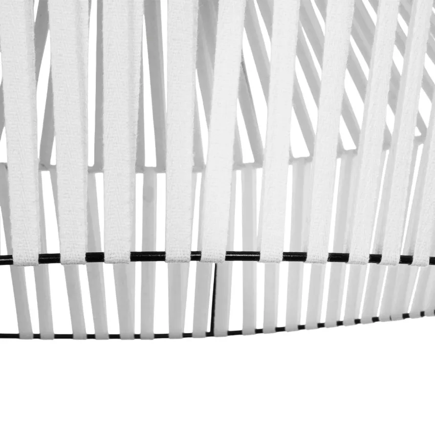 GLOBOSTAR® NUI  Boho Κρεμαστό Φωτιστικό Οροφής με Ντουί 1 x E27 AC 220-240V IP20 - Λευκό - M60 x Π60 x Υ41cm
