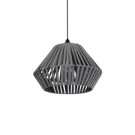 GLOBOSTAR® NUI  Boho Κρεμαστό Φωτιστικό Οροφής με Ντουί 1 x E27 AC 220-240V IP20 - Γκρι - M36 x Π36 x Υ27cm