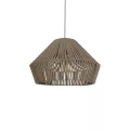 GLOBOSTAR® NUI  Boho Κρεμαστό Φωτιστικό Οροφής με Ντουί 1 x E27 AC 220-240V IP20 - Μπεζ - M60 x Π60 x Υ41cm
