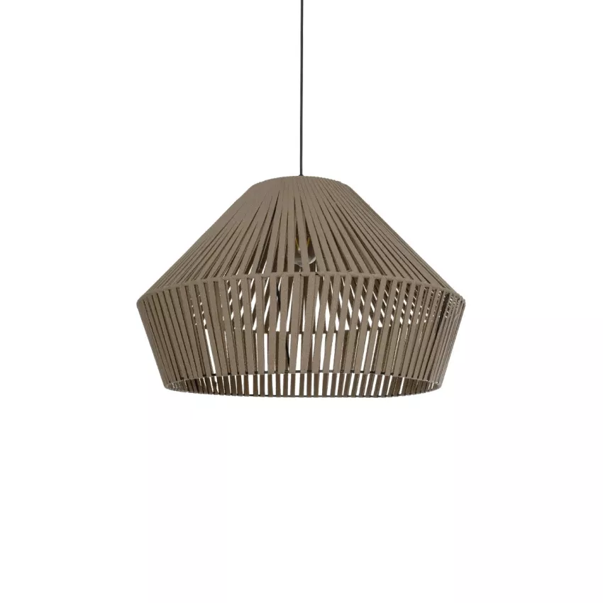 GLOBOSTAR® NUI  Boho Κρεμαστό Φωτιστικό Οροφής με Ντουί 1 x E27 AC 220-240V IP20 - Μπεζ - M60 x Π60 x Υ41cm