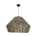 GLOBOSTAR® NUI  Boho Κρεμαστό Φωτιστικό Οροφής με Ντουί 1 x E27 AC 220-240V IP20 - Μπεζ - M60 x Π60 x Υ41cm