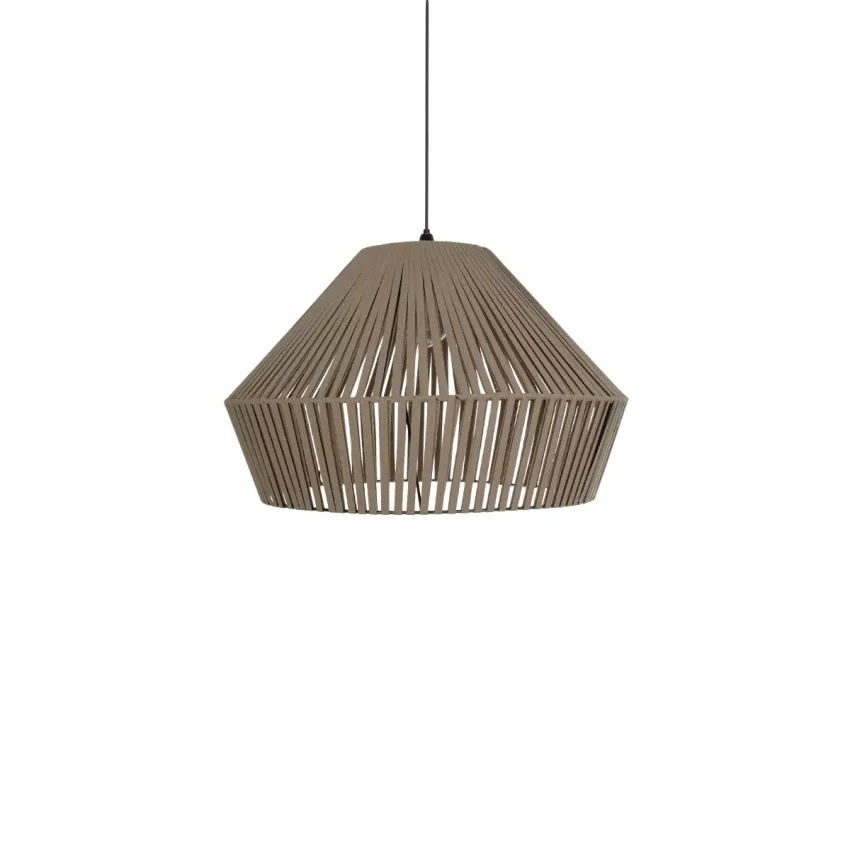 GLOBOSTAR® NUI  Boho Κρεμαστό Φωτιστικό Οροφής με Ντουί 1 x E27 AC 220-240V IP20 - Μπεζ - M60 x Π60 x Υ41cm