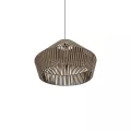 GLOBOSTAR® NUI  Boho Κρεμαστό Φωτιστικό Οροφής με Ντουί 1 x E27 AC 220-240V IP20 - Μπεζ - M60 x Π60 x Υ41cm