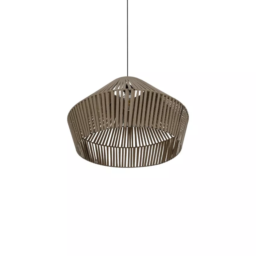 GLOBOSTAR® NUI  Boho Κρεμαστό Φωτιστικό Οροφής με Ντουί 1 x E27 AC 220-240V IP20 - Μπεζ - M60 x Π60 x Υ41cm