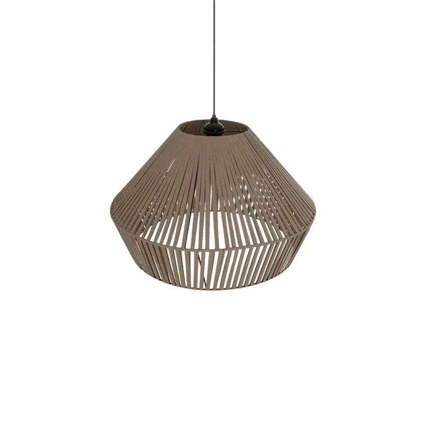 GLOBOSTAR® NUI  Boho Κρεμαστό Φωτιστικό Οροφής με Ντουί 1 x E27 AC 220-240V IP20 - Μπεζ - M60 x Π60 x Υ41cm