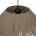 GLOBOSTAR® NUI  Boho Κρεμαστό Φωτιστικό Οροφής με Ντουί 1 x E27 AC 220-240V IP20 - Μπεζ - M60 x Π60 x Υ41cm